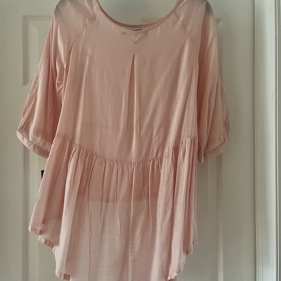 FRENCH CONNECTION Summer Slub Peplum Top - Picture 4 of 7